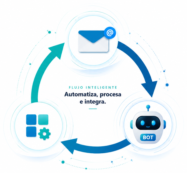 Flujo inteligente: automatiza, procesa e integra